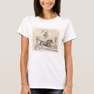 Circus Performer Jumping Over A Large Ribbon T-Shirt