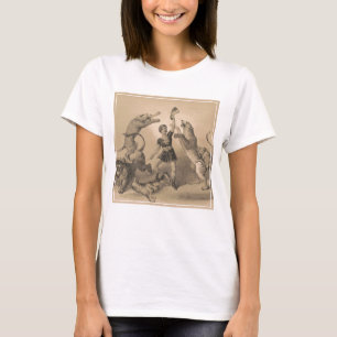 Circus Performer Standing Among Vicious Animals T-Shirt