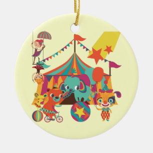 Circus Performers Ceramic Tree Decoration