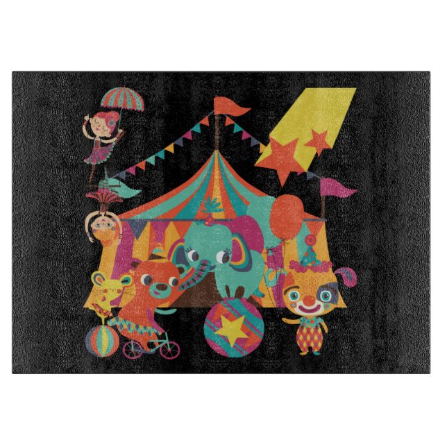 Circus Performers Cutting Board (Front)