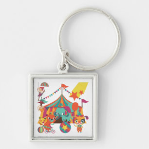 Circus Performers Key Ring