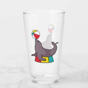 Circus Performing Seal Glass