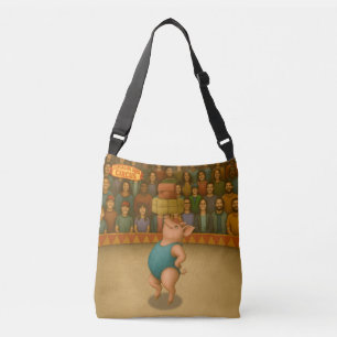 Circus pig crossbody bag