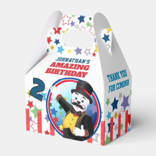Circus Polar Bear Ringmaster Birthday Favour Box