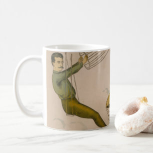Circus Poster Of An Aerial Balloon Performance Coffee Mug