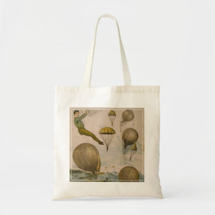 Circus Poster Of An Aerial Balloon Performance Tote Bag
