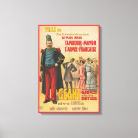 Circus Poster Of Crowd Admiring A French Soldier