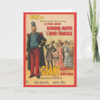 Circus Poster Of Crowd Admiring A French Soldier