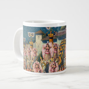 Circus Poster Of Dancers Before The Moorish King Large Coffee Mug