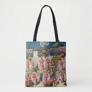 Circus Poster Of Dancers Before The Moorish King Tote Bag