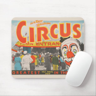 Circus Poster Of People Entering The Big Top Mouse Mat