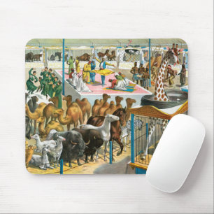 Circus Poster Of People Of Different Nationalities Mouse Mat