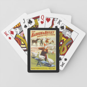 Circus Poster Playing Cards Cards