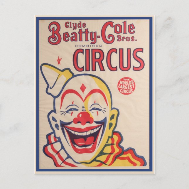Circus Poster Postcard (Front)