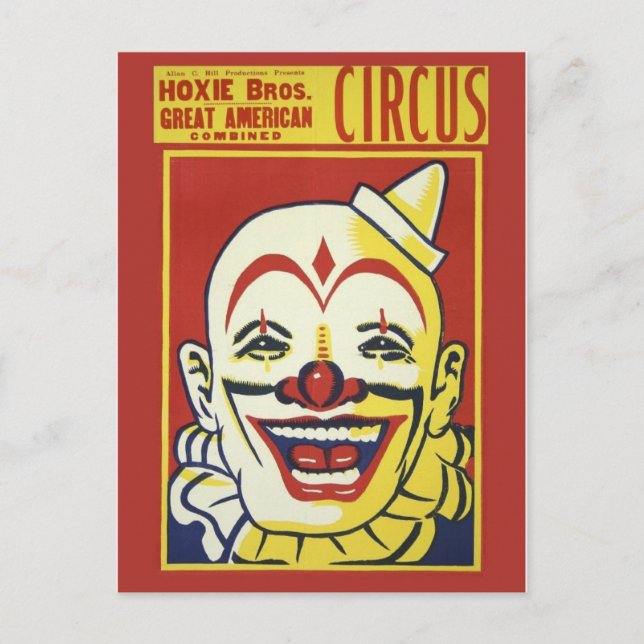 Circus Poster Postcard (Front)