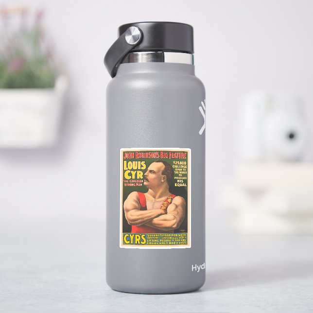 Circus Poster Showing Louis Cyr With Arms Crossed (HydroFlask)