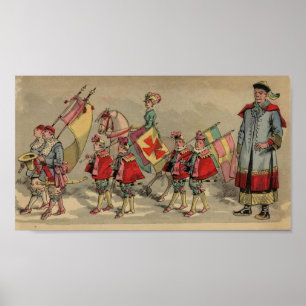 Circus Procession 1888 Children's Book Image 2 Poster