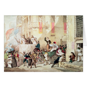 Circus Procession in Italy, 1830