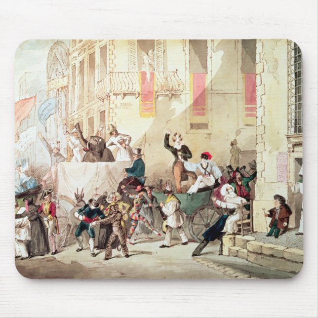 Circus Procession in Italy, 1830 Mouse Mat (Front)