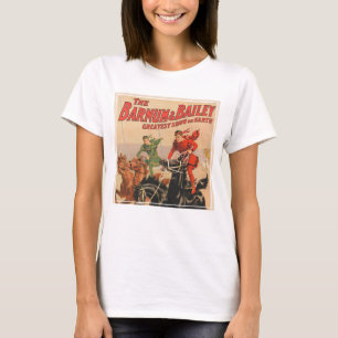 Circus Races With Men Straddling Two Horses. T-Shirt