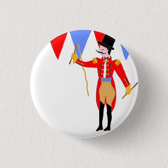 Circus Ring Master Circus Party 3 Cm Round Badge (Front)