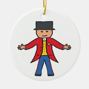 Circus Ringmaster Ceramic Tree Decoration