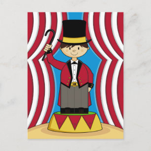 Circus Ringmaster Postcard