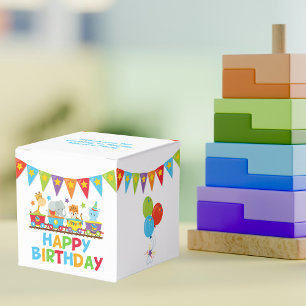 Circus Safari Train Cute Kids Birthday Party Favour Box