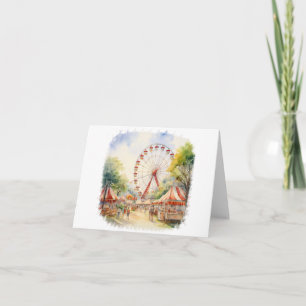 Circus Scene BLANK  Card