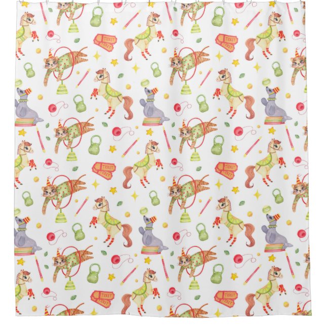 Circus Shower Curtain (Front)