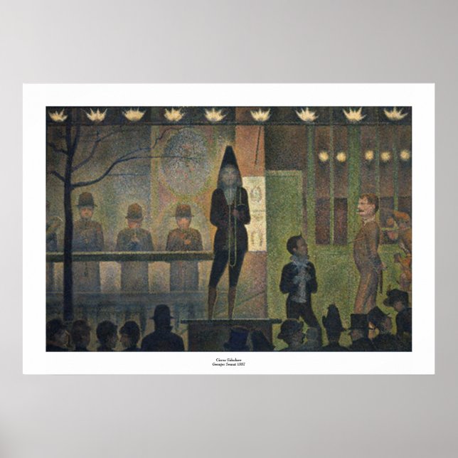 Circus Sideshow by Georges Seurat Poster (Front)