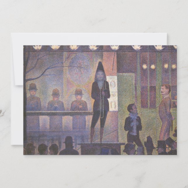 Circus Sideshow by Georges Seurat, Vintage Art (Front)