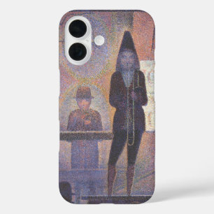 Circus Sideshow by Georges Seurat, Vintage Art iPhone 16 Case