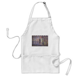 Circus Sideshow by Georges Seurat, Vintage Art Standard Apron