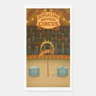 Circus squid napkin