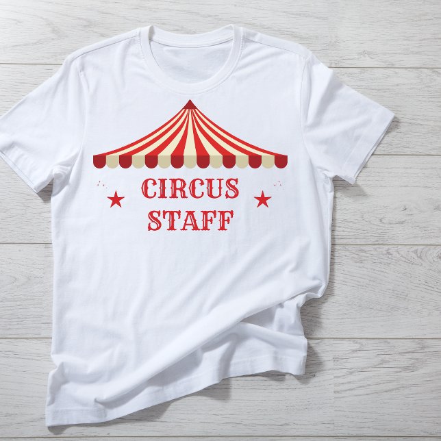  Circus Staff Birthday Theme Party Parents T-Shirt (Creator Uploaded)