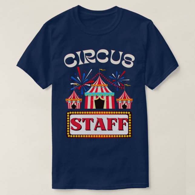 Circus Staff Vintage Themed Party Artist T-Shirt (Design Front)