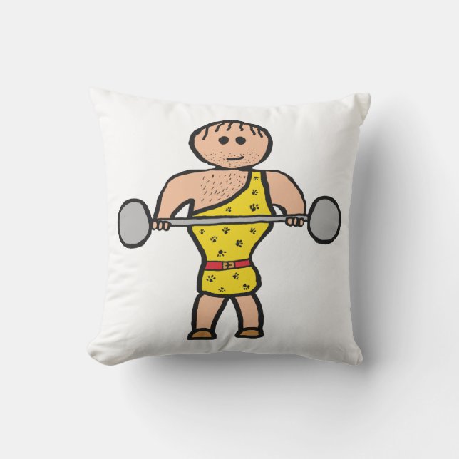 Circus Strongman Cushion (Front)