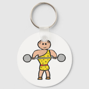 Circus Strongman Key Ring