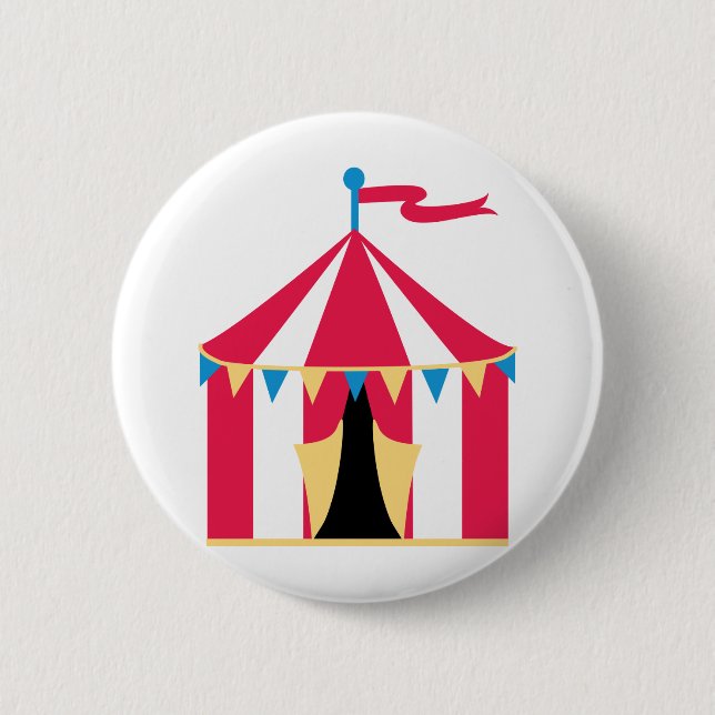 Circus Tent 6 Cm Round Badge (Front)