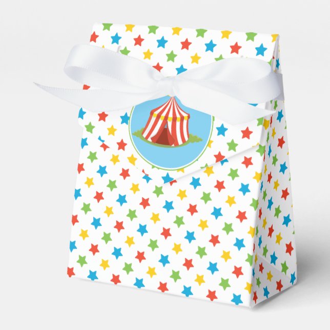 Circus Tent | Big Top | Circus Theme Favour Box (Front Side)