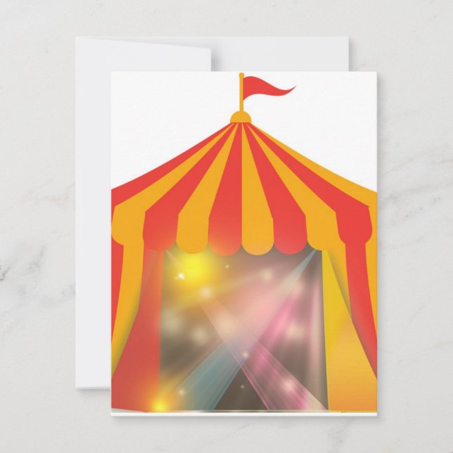 Circus Tent Invitation (Front)