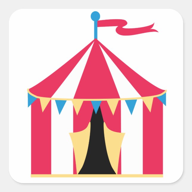 Circus tent sticker (Front)