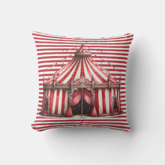Circus Tent Stripes Pillow