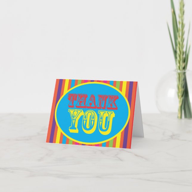 Circus Thank you Card (Front)