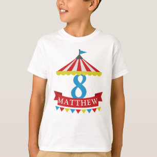 Circus theme birthday shirt - customisable