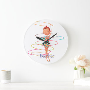 Circus Theme Newborn Nursery Large Clock
