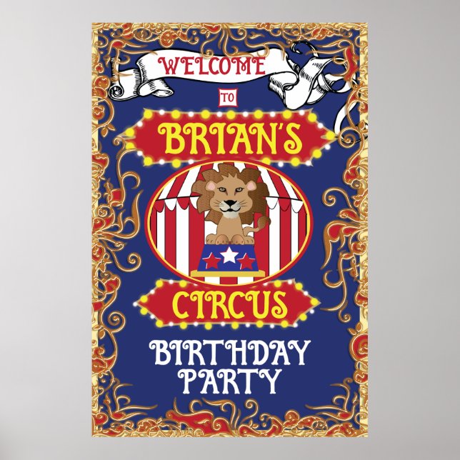 Circus Theme Poster (Front)