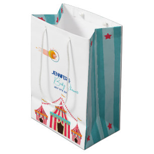 Circus Themed Baby Shower  Medium Gift Bag