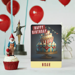 Circus themed Birthday Card